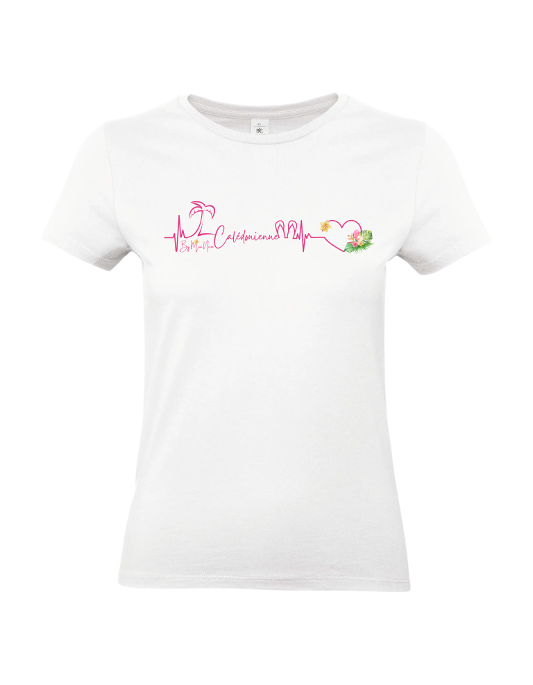 ECG COEUR - TS Femme ajusté NOIR