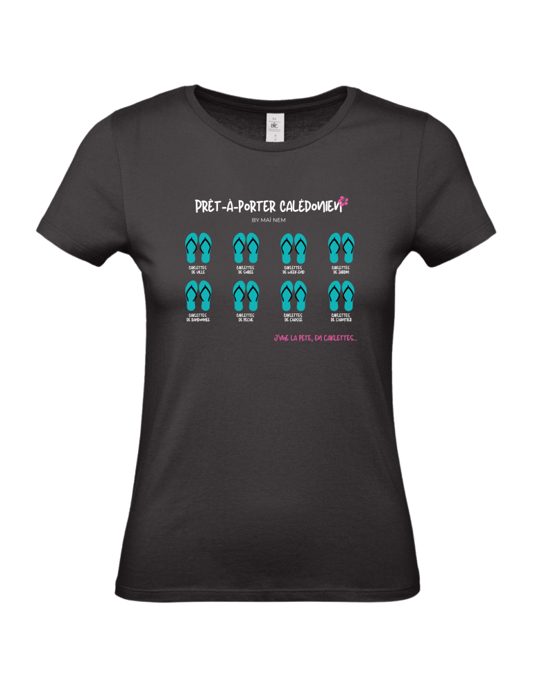 TS Femme ajusté - Prêt à porter Calédonien - Bleu marine