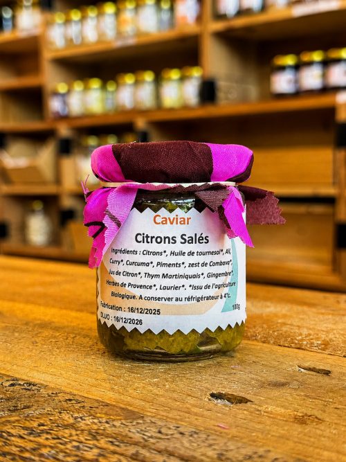 Caviar de citrons salés
