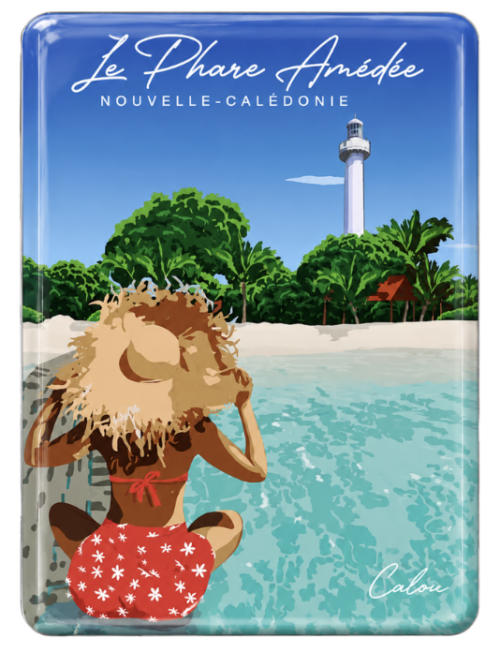 Magnet illustré "Le Phare Amédée"