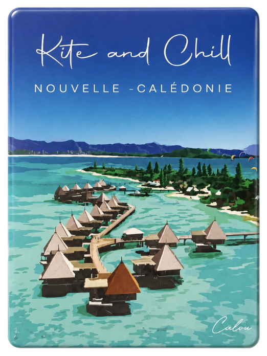 Magnet illustré "Kite and Chill"