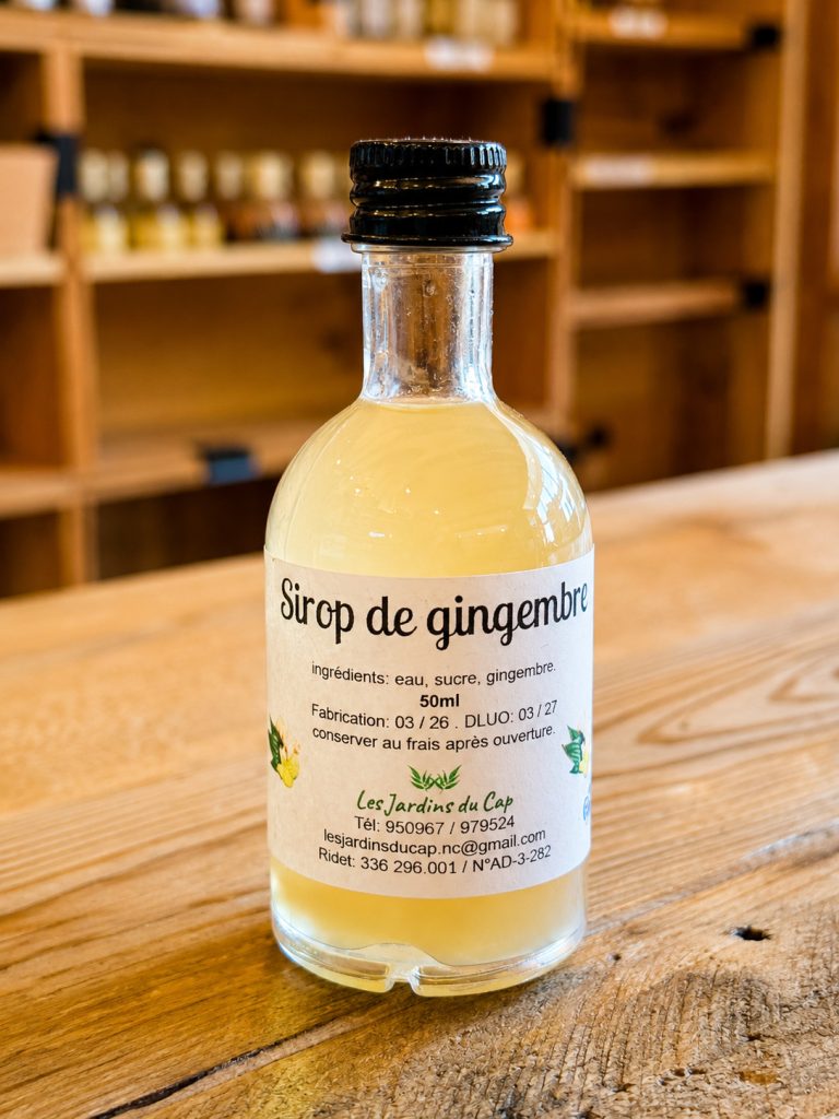 Sirop de Gingembre - Les Jardins du Cap