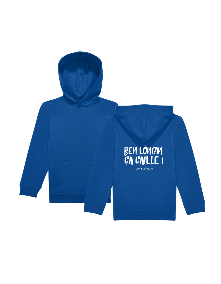 Sweat sans zip enfant lotus bleu