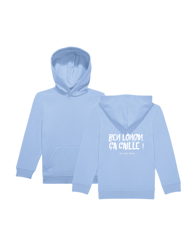Sweat sans zip enfant lotus bleu